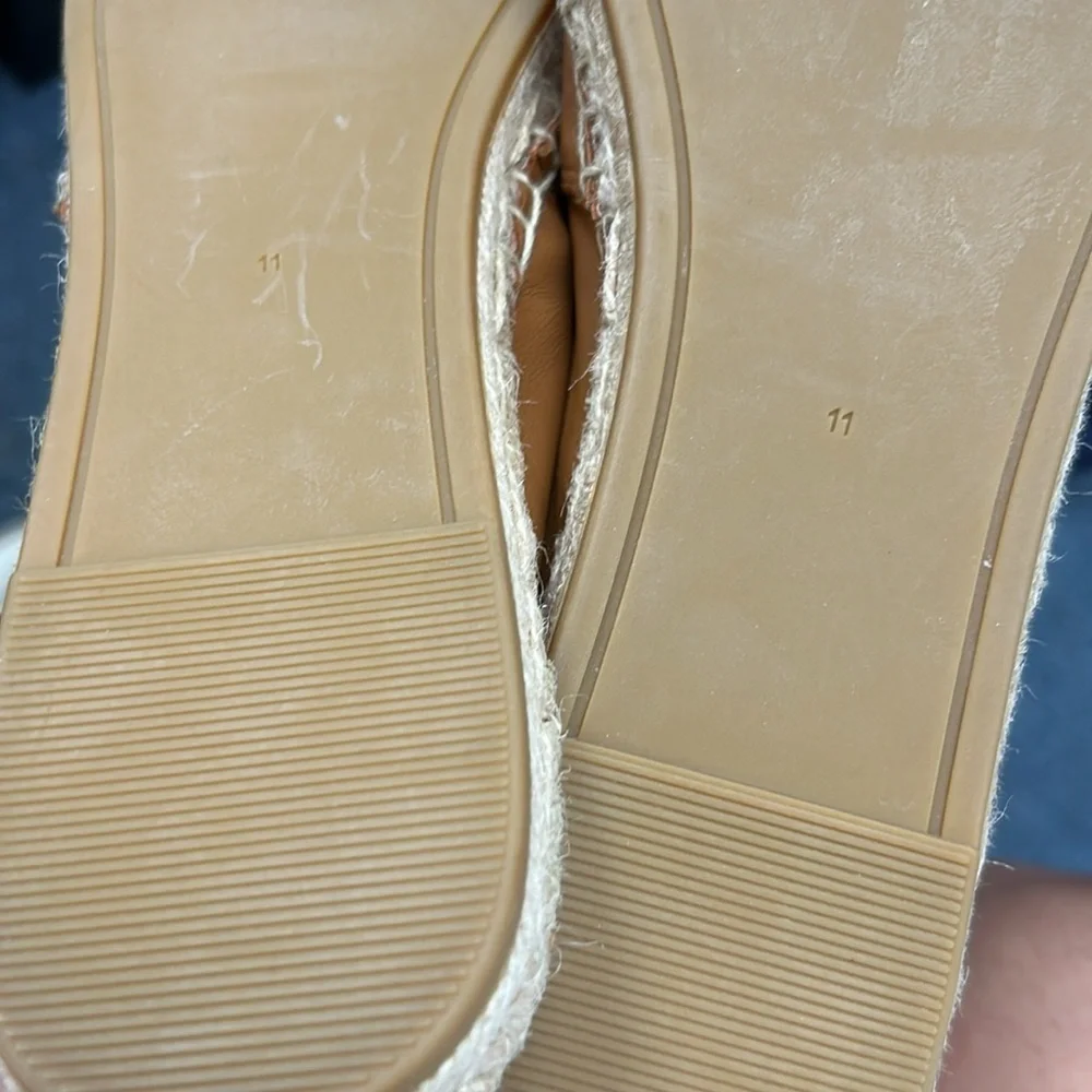 Tory Burch two tone leather espadrilles
